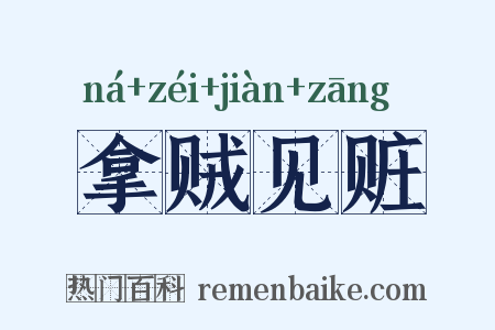 拿贼见赃是什么意思的图片
